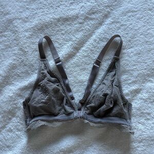 Victoria's Secret Lace Bralette - Gray